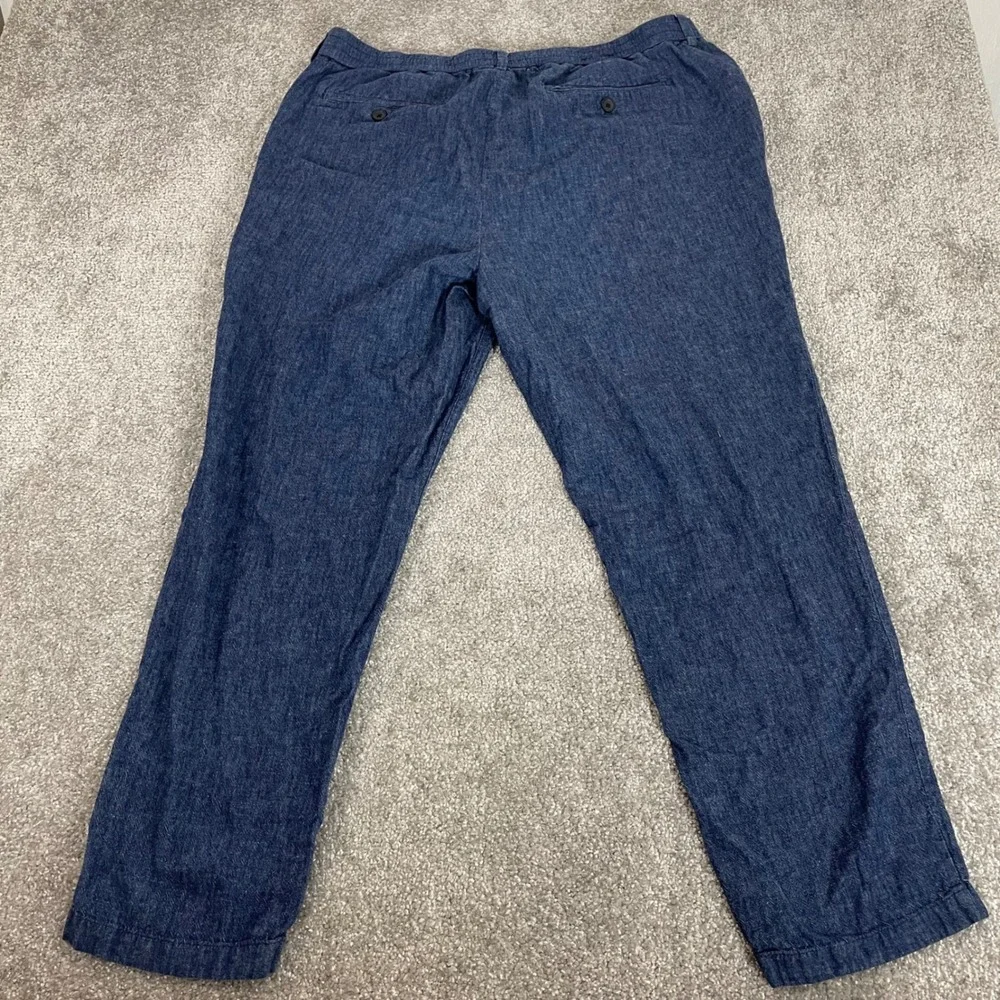 Banana Republic Chinos Mens 36x30 Linen Cotton Mason Athletic Tapered (Tg 36x28)